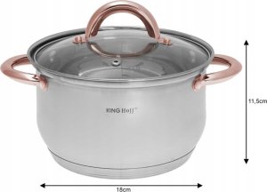 KingHoff Zestaw Garnków 10 Elementów Kinghoff Kh-1764 4