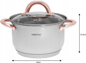 KingHoff Zestaw Garnków 10 Elementów Kinghoff Kh-1764 5