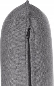 Beliani Sofa narożna dla 3 osób Lewostronny Tkanina Szary LORETELLO 6