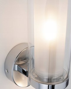 Kinkiet Paulmann Lampa ścienna LUENA E14 max. 20W IP44 230V szkło chrom / metal 2