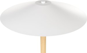 Lampa podłogowa Beliani Lampa podłogowa drewniana biała MOPPY 4