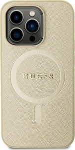 Guess Guess GUHMP15MPSAHMCB iPhone 15 Plus / 14 Plus 6.7" złoty/gold hardcase Saffiano MagSafe 1