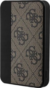 Powerbank Guess Guess Powerbank 15W GUPB5LP4GEGW 5000mAh brązowy/brown 4G Leather Metal Logo 4