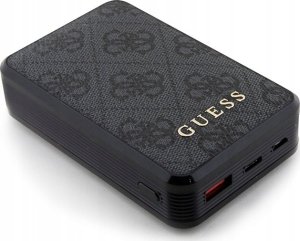 Powerbank Guess Guess Powerbank 18W GUPB10DP4GEGK 10000mAh czarny/black 4G Leather Metal Logo 3