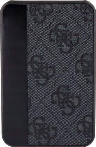 Powerbank Guess Guess Powerbank 15W GUPB5LP4GEGK 5000mAh czarny/black 4G Leather Metal Logo 4