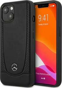 Mercedes Mercedes MEHCP15MARMBK iPhone 15 Plus / 14 Plus 6.7" czarny/black hardcase Leather Urban 1