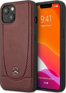 Mercedes Mercedes MEHCP15SARMRE iPhone 15 / 14 / 13 6.1" czerwony/red hardcase Leather Urban Bengale 1