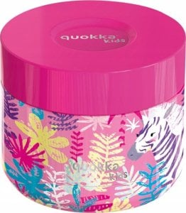 Quokka Quokka Whim Kids Food Jar - Lunchbox termiczny / termos obiadowy dla dzieci 369 ml (Zebras) 1