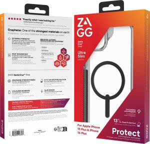 Zagg International ZAGG Santa Cruz Snap - obudowa ochronna do iPhone 14 Plus/15 Plus kompatybilna z MagSafe (black) 14