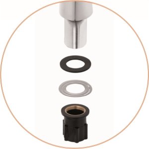 Bateria kuchenna Invena BATERIA ZLEWOZMYWAKOWA SOLO 10