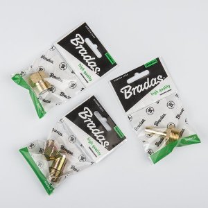 Bradas Trójnik gazowy 3x nypel 9-10mm MOSIĄDZ BRADAS 2