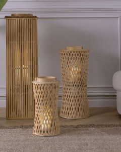 Beliani Lampion bambusowy 38 cm MACTAN 8