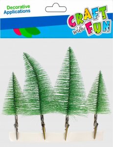 Craft with Fun OZDOBA BN CHOINKA 19/14CM 4SZT CF PBH 8/32 1