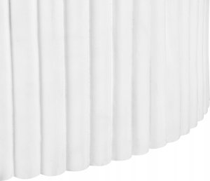 Beliani Okrągły stolik kawowy biały POZZA 5