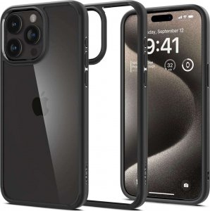 Spigen Etui do iPhone 15 Pro Max Spigen Ultra Hybrid Case obudowa plecki Matte Black 1