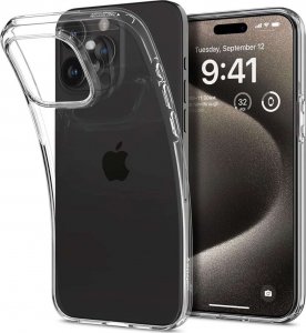 Spigen Etui do iPhone 15 Pro Max Spigen Liquid Crystal Case obudowa ochronna na telefon Crystal Clear 1