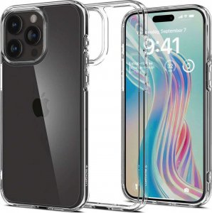 Spigen Etui do iPhone 15 Pro Spigen Ultra Hybrid Case obudowa plecki Crystal Clear 1