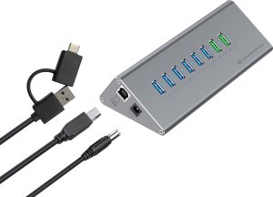 HUB USB Conceptronic CONCEPTRONIC USB Hub -> 8x USB-A 60W,2x USB-C 3.0 m.N.    si 2