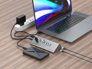 HUB USB Conceptronic CONCEPTRONIC USB Hub -> 8x USB-A 60W,2x USB-C 3.0 m.N.    si 5