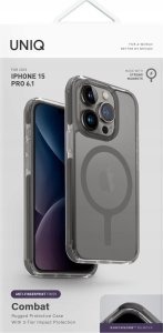 Uniq UNIQ etui Combat iPhone 15 Pro 6.1" Magclick Charging szary/frost grey 7