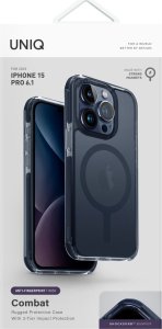Uniq UNIQ etui Combat iPhone 15 Pro 6.1" Magclick Charging niebieski/smoke blue 7
