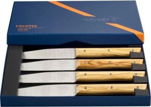 Opinel Table Knives Facette Set of 4 Olive Wood 2