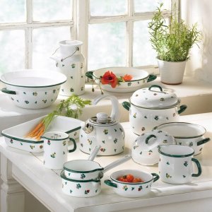 Riess RIESS Garnek wysoki 2,5l 18cm GMUNDNER Kwiaty rozsypane 2