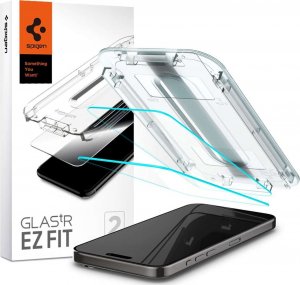 Spigen 2x Szkło hartowane do iPhone 15 Pro Max Spigen Glas.TR "EZ FIT" Clear 1