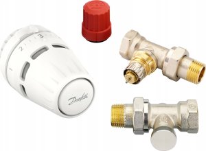 Danfoss Zestaw 3-elementowy Regus RA nakrętka +RA-N+RLV-S 15 prosty 4