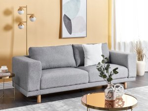 Beliani Sofa 3-osobowa szara NIVALA 11