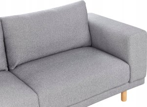 Beliani Sofa 3-osobowa szara NIVALA 5