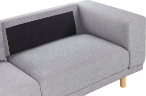 Beliani Sofa 3-osobowa szara NIVALA 6