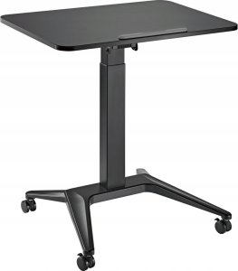 Maclean Mobilne biurko stolik na laptop Maclean, czarne, pneumatyczna regulacja wysokości, 80x52cm, 8kg max, 109cm wys, MC-453B 3
