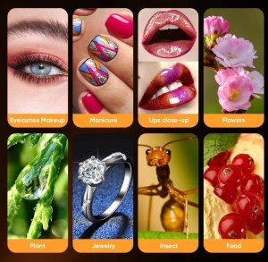 Apexel Obiektyw Makro Do Telefonu Smartfona 100mm Hd + Lampa Led 40 / Cri 95+ / Apl-hb100fl23 6