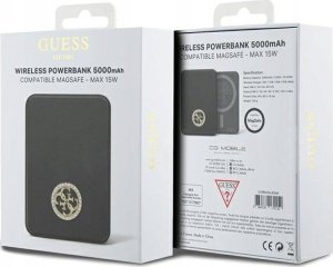 Powerbank Guess 4G Metal Logo 5000mAh Czarny 5