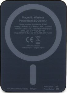 Powerbank Guess Metal Script Logo 5000mAh Czarny 4