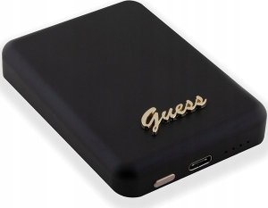 Powerbank Guess Guess Powerbank indukcyjny 5W GUPBM3ALGSGK 3000mAh czarny/black MagSafe Metal Script Logo 2
