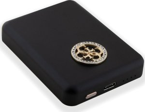 Powerbank Guess Guess Powerbank indukcyjny 5W GUPBM3AL4DMK 3000mAh czarny/black MagSafe 4G Strassed Metal Logo 2