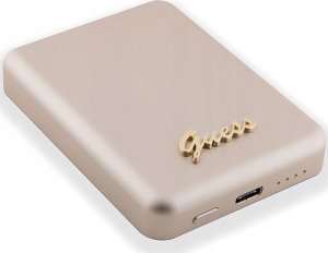 Powerbank Guess Guess Powerbank indukcyjny 5W GUPBM3ALGSGD 3000mAh złoty/gold MagSafe Metal Script Logo 2