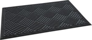 UN WYCIERACZKA ECO RIB -CROSSHATCH 60X90 BLACK 1