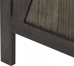 Beliani 4-panelowy składany parawan pokojowy drewniany 170 x 163 cm ciemnobrązowy RIDANNA 8