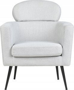 Beliani Fotel Jasnoszary SOBY 4