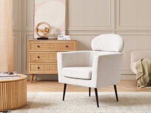 Beliani Fotel Kremowy SOBY 2