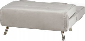 Beliani Sofa rozkładana welurowa jasnoszara FARRIS 12