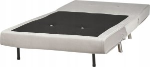 Beliani Sofa rozkładana welurowa jasnoszara FARRIS 5