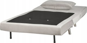 Beliani Sofa rozkładana welurowa jasnoszara FARRIS 6