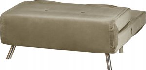 Beliani Sofa rozkładana welurowa zielona oliwkowa FARRIS 12