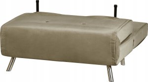 Beliani Sofa rozkładana welurowa zielona oliwkowa FARRIS 13