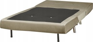 Beliani Sofa rozkładana welurowa zielona oliwkowa FARRIS 6