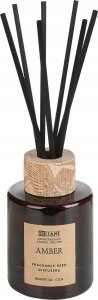Beliani Zestaw zapachowy świeca sojowa i dyfuzor z patyczkami złoty bursztyn DARK ELEGANCE 4